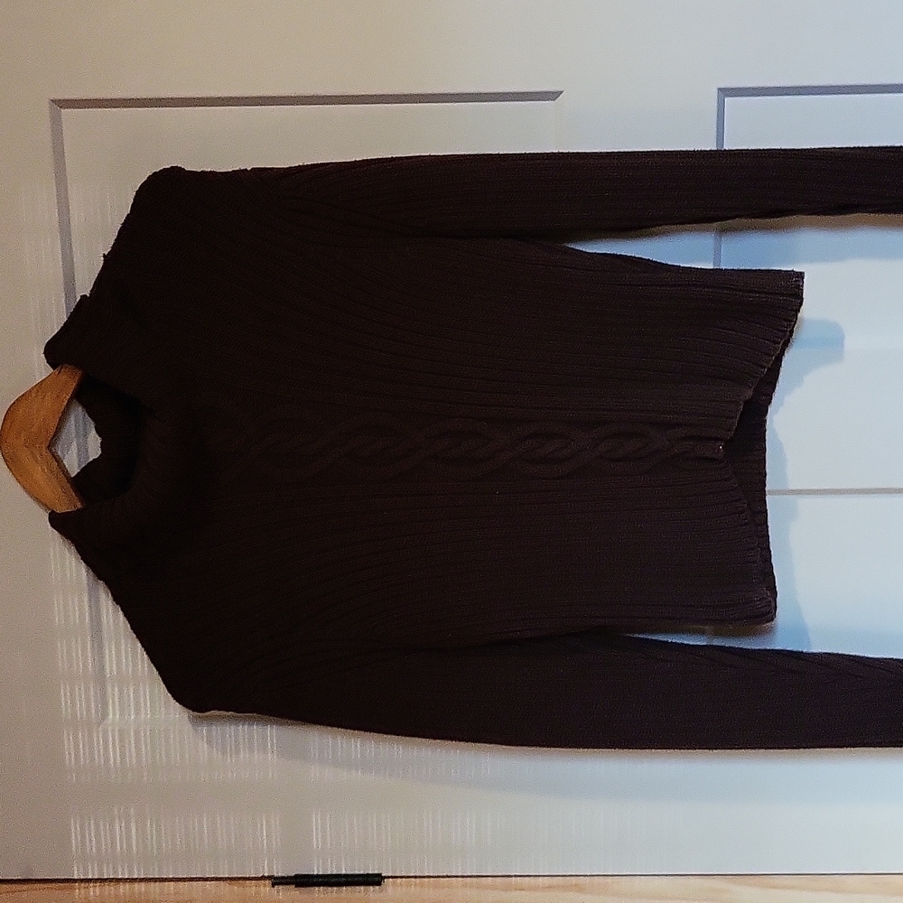 Brown Turtleneck Sweater